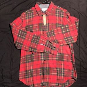 J. Crew Red plaid shirt